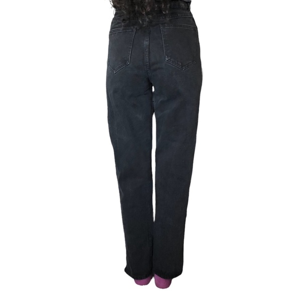 Prettylittlething Petite dark high-waisted distress jeans - Picture 6 of 15